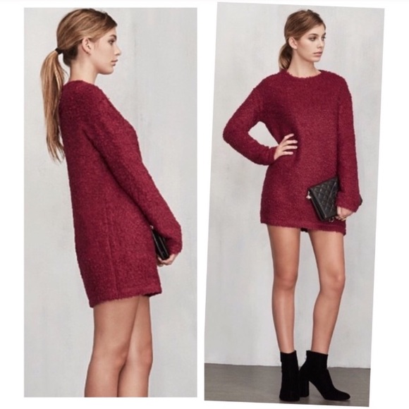 reformation sweater dress